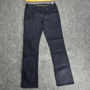 Buffalo Jeans Womens 3 Jarah Mid Rise Stretch Skinny Dark Wash Cotton Spandex